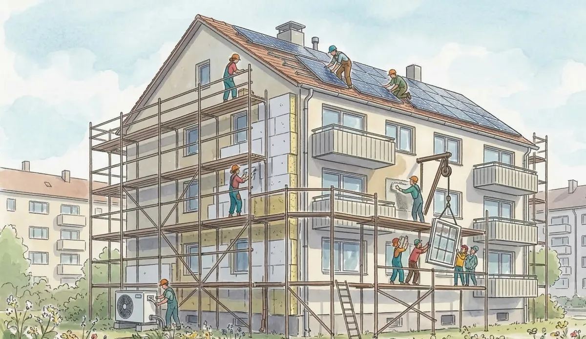 Mehrfamilienhaus energetisch sanieren